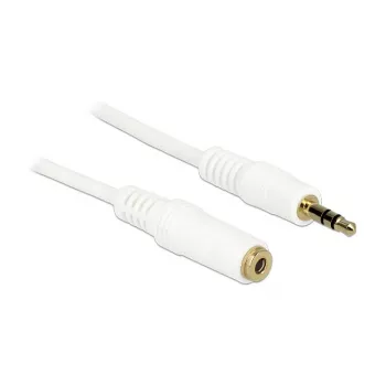 Cable de audio 3,5 mm macho-hembra DeLOCK 83767 2 m blanco