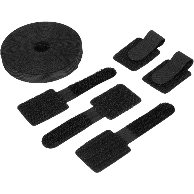 Organizador de cables OfficePal, gestión de cables negro, 136 piezas