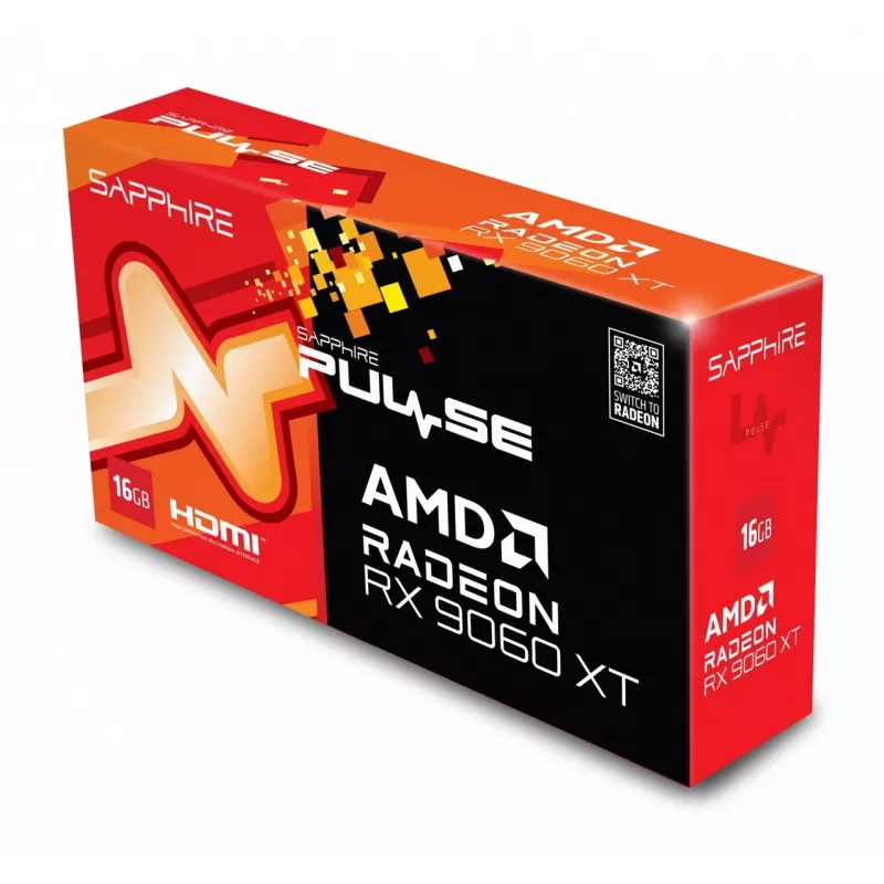 SAPPHIRE PULSE Radeon RX 9060 XT 16GB Tarjeta gráfica