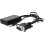 VALUE - Adaptador HDMI - HDMI / VGA / Audio - HDMI (hembra) a HD-15, minijack estéreo (macho) - 15 cm - negro (12.99.3117)