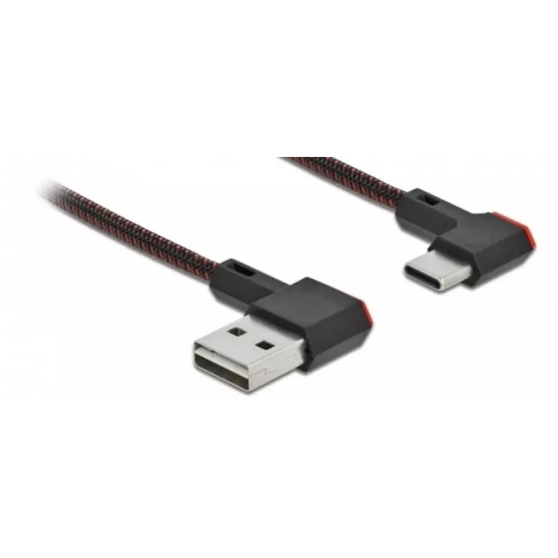 Cable USB DeLOCK EASY-USB 2.0 conector macho Type-A a conector macho Type-C 0,5 m negro