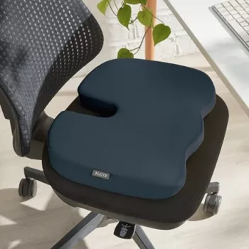 Leitz Ergo Cosy Cojín de asiento, Cojín de asiento, Universal, Gris, Cuña, Unicolor, Cremallera