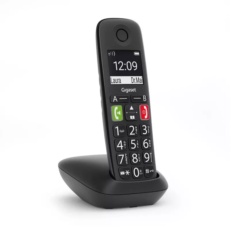 Gigaset E290 teléfono inalámbrico, negro