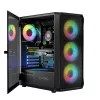Carcasa LOGIC CONCEPT Portos ARGB ATX Mid-Tower, negra