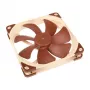 Noctua NF-A14 FLX ventilador de caja de 140 mm, 140x140x25 mm, 3 pines, 12 V, 1200 RPM, 115,5 m³/h, 19,2 dB, SSO2, beige/marrón
