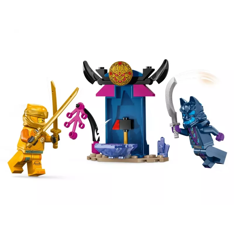 LEGO NINJAGO Mech de combate de Arin, figura de acción, juguete ninja para niños y niñas a partir de 4 años, set Dragons Rising con minifigura de Arin y mini-Kata