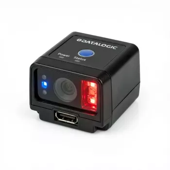 Escáner 2D Datalogic GFS4590 con iluminación roja, interfaces USB y RS232
