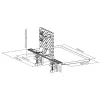 Estante de ampliación para escritorio NanoRS RS174 — estante compacto para monitor/piezas pequeñas, capacidad de carga 20 kg