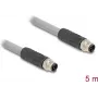 Cable Delock M12 codificado en L de 5 polos conector macho a PUR apto para cadenas portacables 5 m (80536)