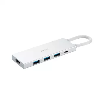 Hub USB Xiaomi XMDS05YM 5 en 1 Type-C USB 3.2 Gen 1 blanco
