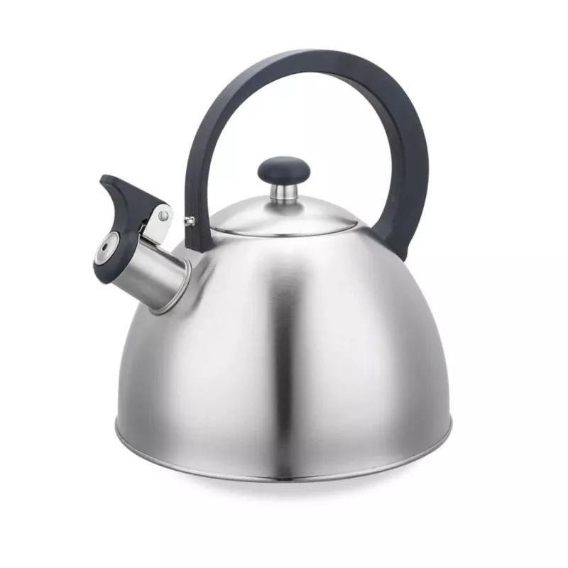 Hervidor Maestro MR1302 acero inoxidable 2,5 L, apto para inducción, silbato con tapa abatible, asa negra