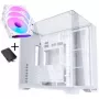 Lian Li O11 Vision Compact - blanco + 3x ventiladores PWM ARGB UNI FAN SL-INF 120 Reverse Blade - 120mm (incl. controlador)