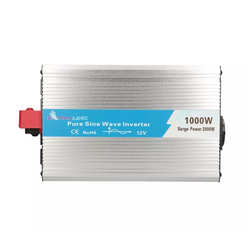 Convertidor de tensión Extralink OPIP-1000W 12V 230V 1000W onda senoidal pura