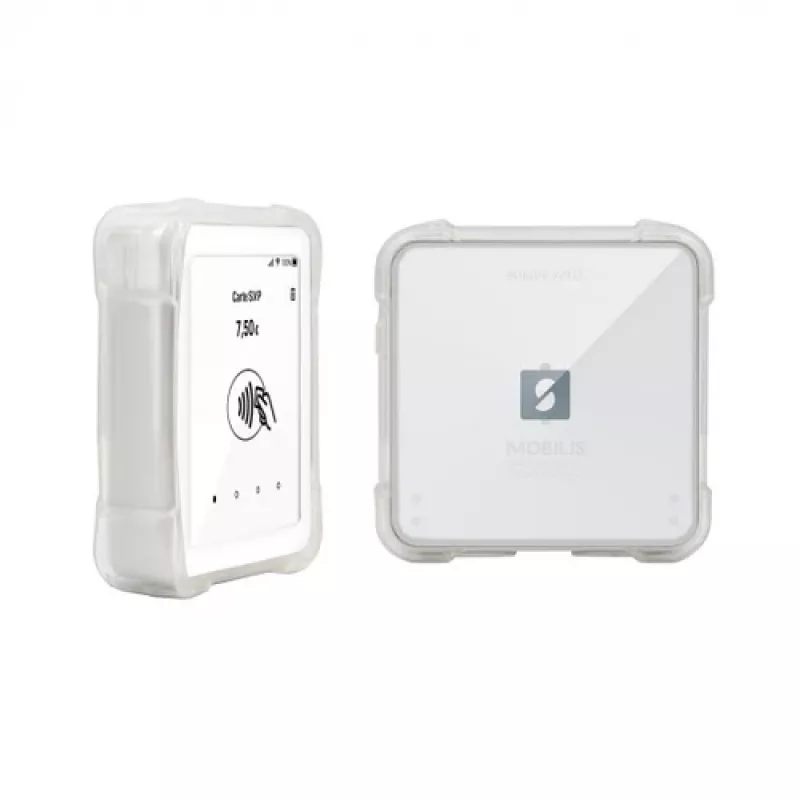 R Serie para SumUp Solo Transparente - Funda blanda