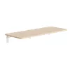 Maclean MC-128WD estante plegable de pared, 100×40 cm, acabado de madera