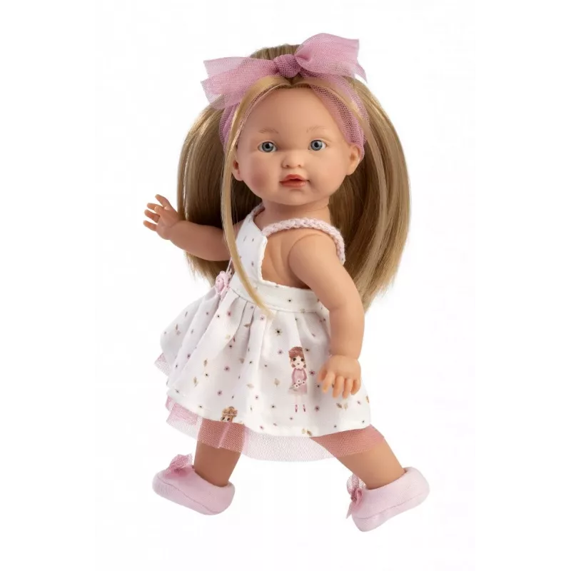 Muñeca Llorens Valeria 28 cm – rasgos realistas, cuerpo blando, cabeza y extremidades de vinilo
