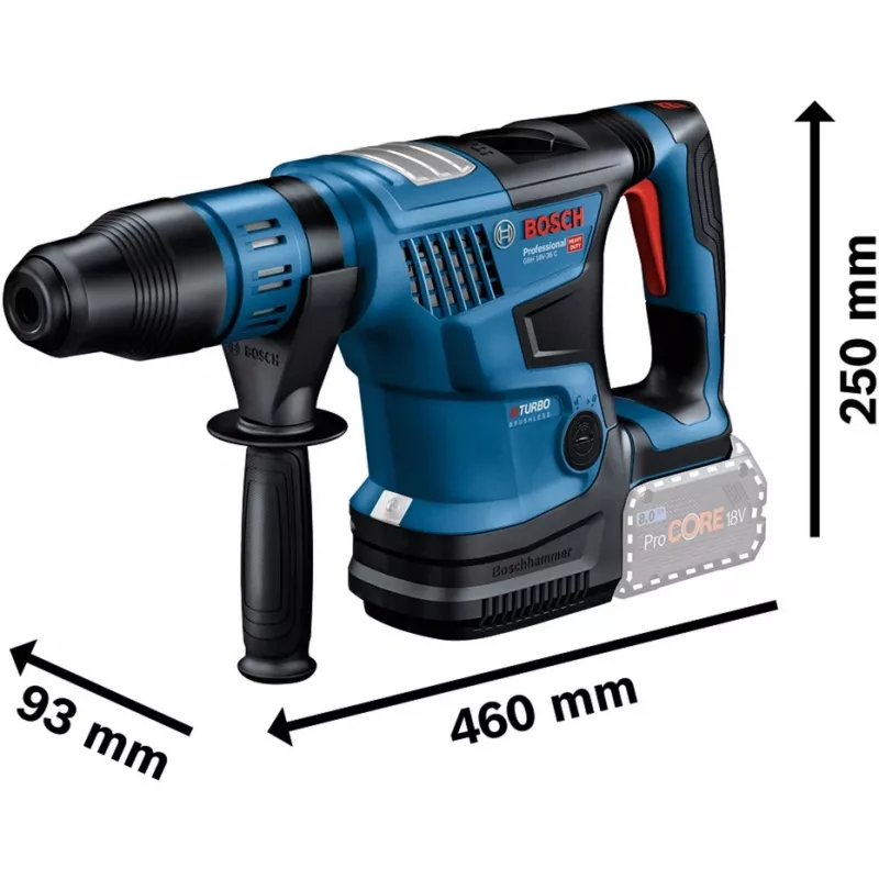 Bosch GBH 18V-36 C Professional 500 rpm SDS Max 5,1 kg negro, azul