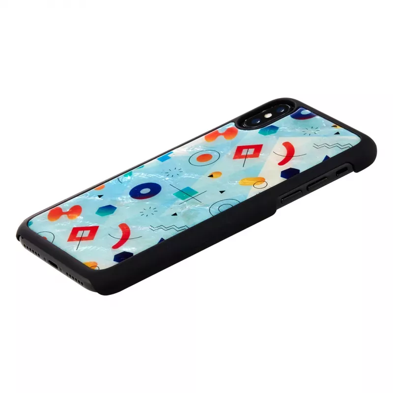 iKins Poppin Rock funda para iPhone XS/X, negra