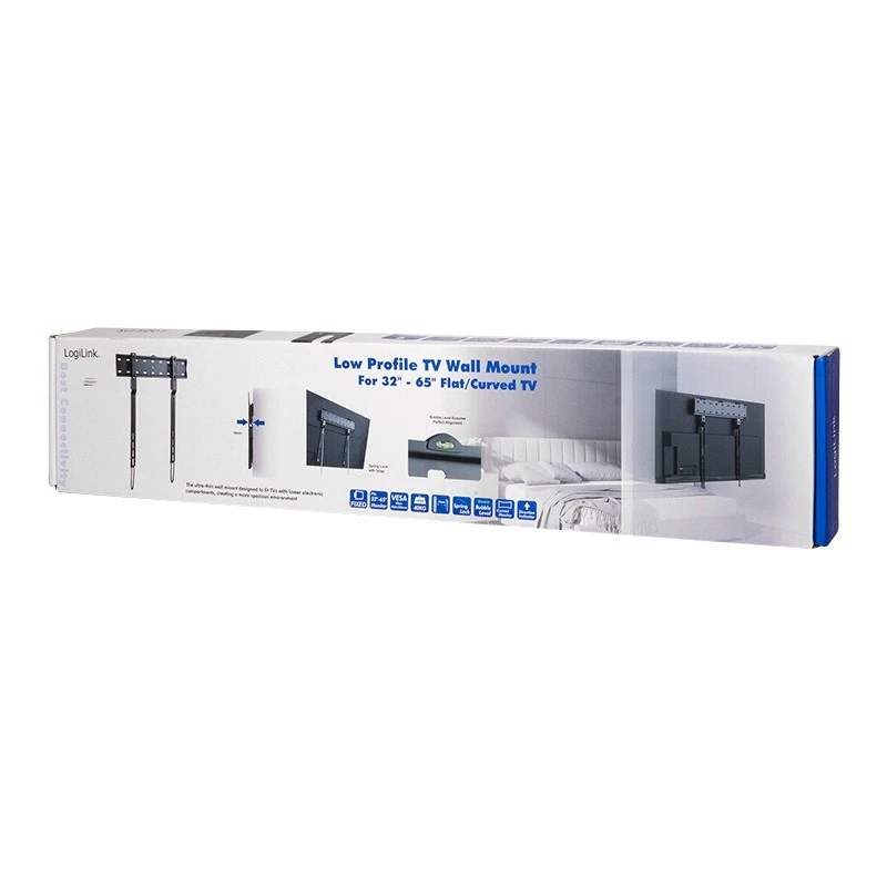 Soporte de pared para TV, 32-65 pulgadas, fijo, máx. 40 kg