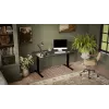 Escritorio cama meble MOON LONG con regulación eléctrica de altura 150x80 cm, tablero rectangular de aglomerado, 72–120 cm de altura, negro/antracita