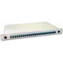 Lightwin caja de empalme de fibra óptica, 24 fibras, 24x SC multimodo, 50/125µm OM3 caja de empalme con pigtail (SPBOX 24G50 OM3 SC)