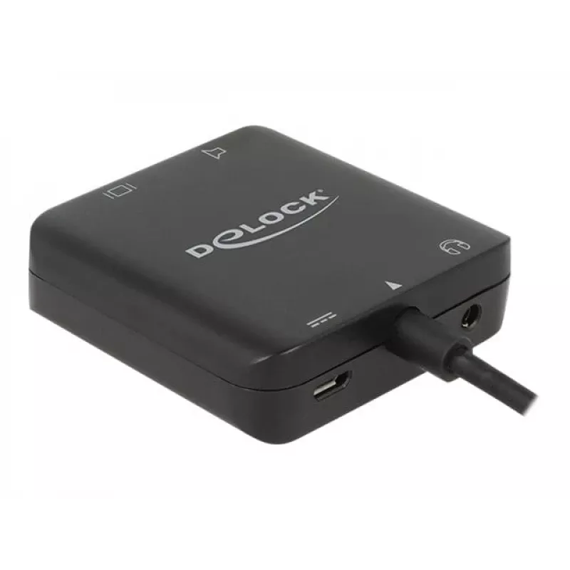 Convertidor de audio DeLOCK 62784 negro