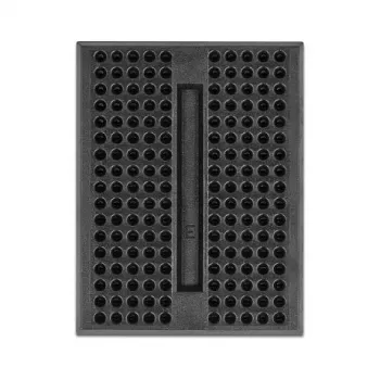 Breadboard DELOCK 18317 — placa de prototipado de plástico, sin soldadura, 36×46×10 mm, negro