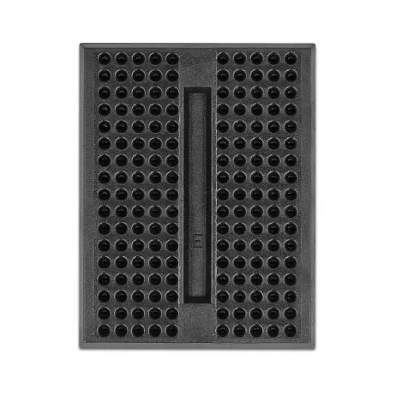 Breadboard DELOCK 18317 — placa de prototipado de plástico, sin soldadura, 36×46×10 mm, negro