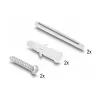 Roseta de fibra óptica DeLOCK 2 x SC simplex LC dúplex blanco