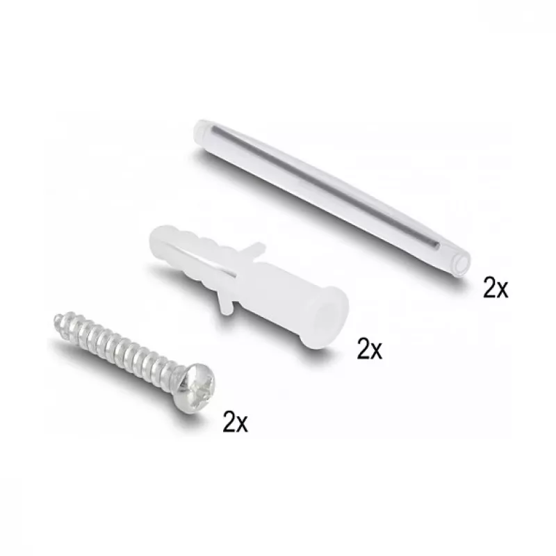 Roseta de fibra óptica DeLOCK 2 x SC simplex LC dúplex blanco