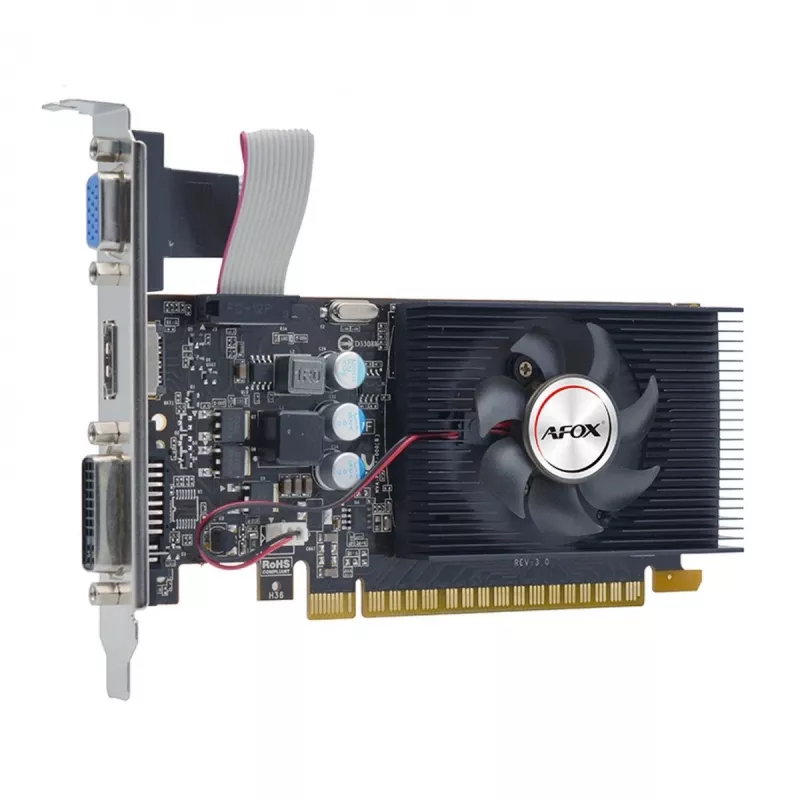 Tarjeta gráfica AFOX AF240-1024D3L2 — NVIDIA GeForce GT 240, 1 GB GDDR3, 128 bits, PCIe 2.0