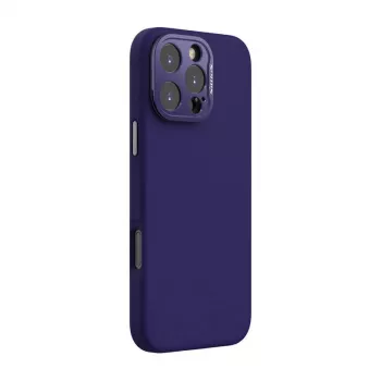 Funda magnética Nillkin LensWing para iPhone 16 Pro Max – morada, sujeción magnética, recortes precisos