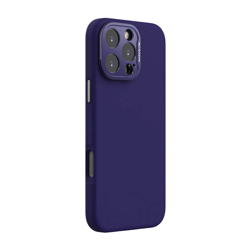 Funda magnética Nillkin LensWing para iPhone 16 Pro Max – morada, sujeción magnética, recortes precisos