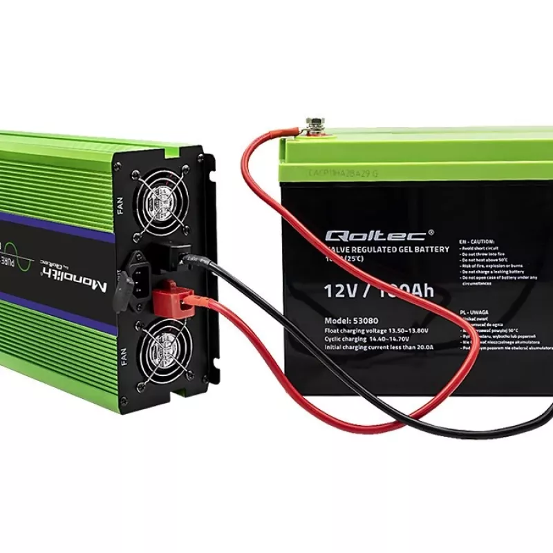 Inversor de coche Qoltec Monolith 6000 W Verde 12 V