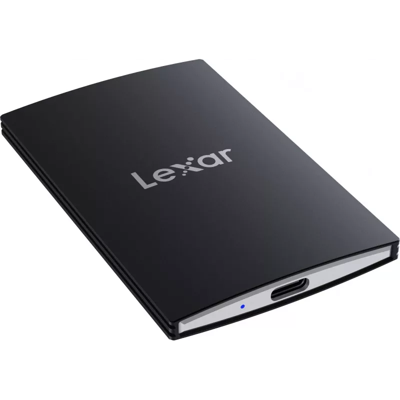 Lexar SL500 SSD portátil 1 TB, USB-C, USB 3.2 Gen 2x2, lectura de hasta 2000 MB/s / escritura de hasta 1800 MB/s, 43 g, negro