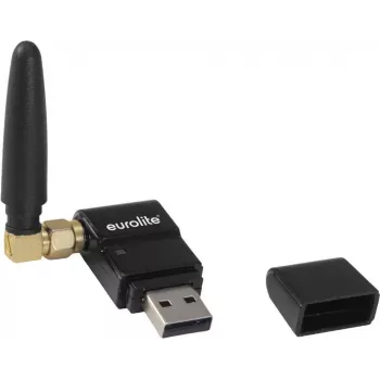Transceptor DMX inalámbrico EUROLITE QuickDMX 70064704 USB para control de iluminación inalámbrico