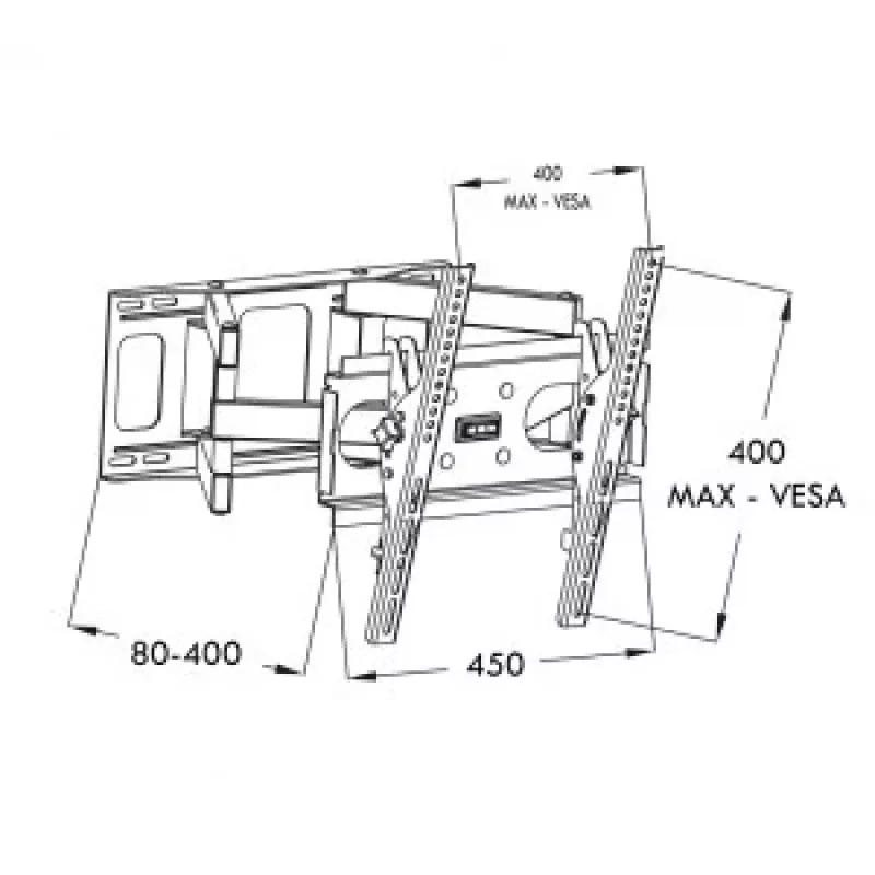 ART RAMT AR-51 soporte de pared para TV