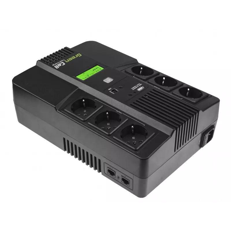 Green Cell AiO 800VA LCD SAI sistema de alimentación ininterrumpida Line-Interactive 0,8 kVA 480 W 6 tomas