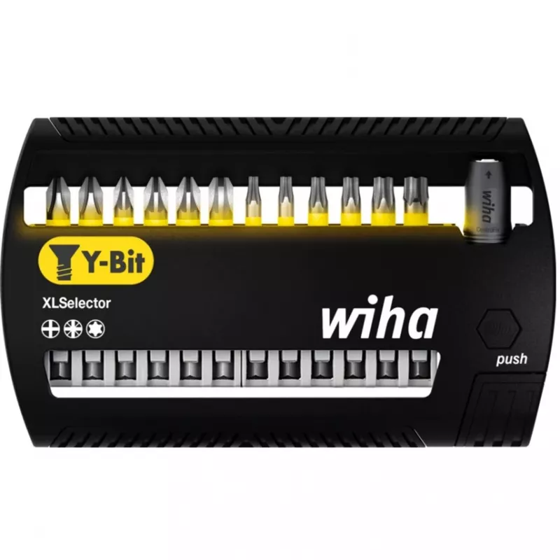 WIHA 41834 - Set de puntas XLSelector, 13 piezas mixtas, 50 mm, punta Y (41834)