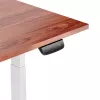 Mesa regulable en altura Up Up Bjorn Blanco, tablero M Nogal oscuro