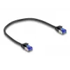 Cable de red DeLOCK RJ45 Cat.6A S/FTP fino 0,25 m negro