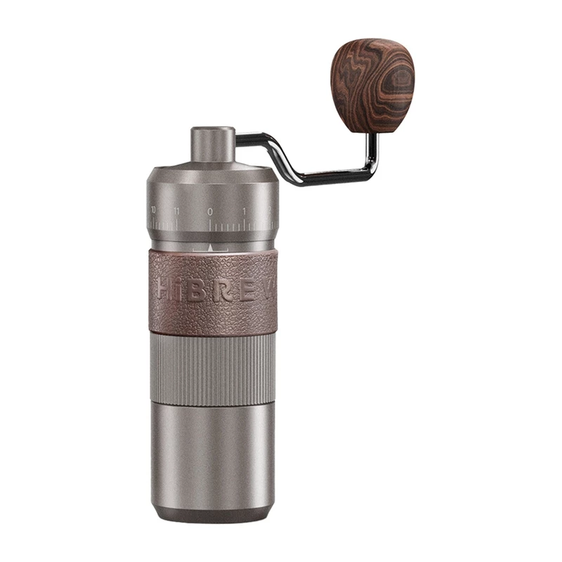 Molinillo de café manual HiBREW G4B con molienda ajustable, molinillo manual de muelas cónicas
