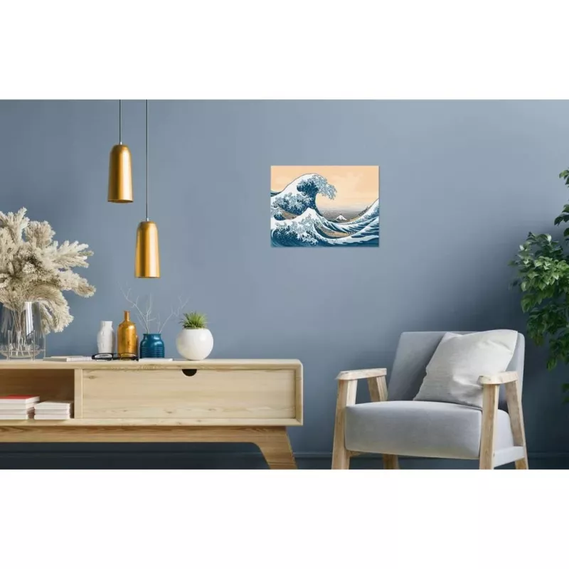 Set de pintura Ravensburger CreArt ART Collection La gran ola de Hokusai 23690 — Set artístico de pintar por números