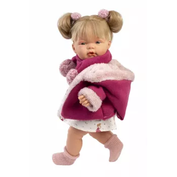 Muñeca Joelle 38 cm de Llorens — muñeca bebé llorona con rasgos realistas y cuerpo blando