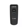 Lector de códigos de barras de mano Zebra CS60 1D/2D LED inalámbrico IP65 negro, Bluetooth/USB, 100 m de alcance, 83 g