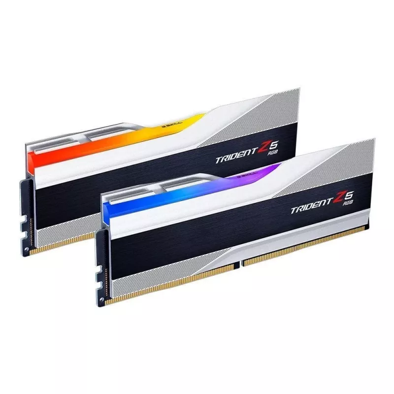DIMM 32 GB DDR5-6000 (2x 16 GB) Dual-Kit, memoria RAM plateada, F5-6000J3040F16GX2-TZ5RS, Trident Z5 RGB, INTEL XMP