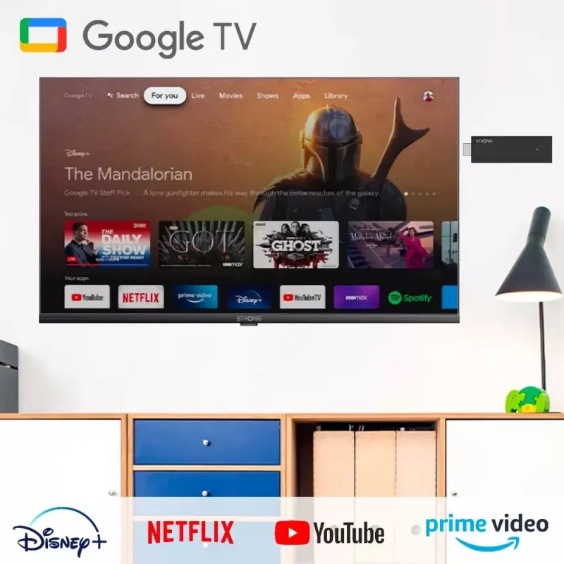 Strong SRT 41 Dongle Smart TV HDMI 4K Ultra HD Android Negro