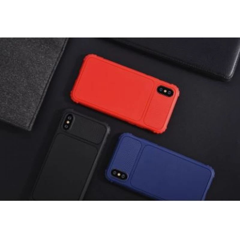 Funda antigolpes Devia Shark1 para iPhone XS Max (6,5) — roja