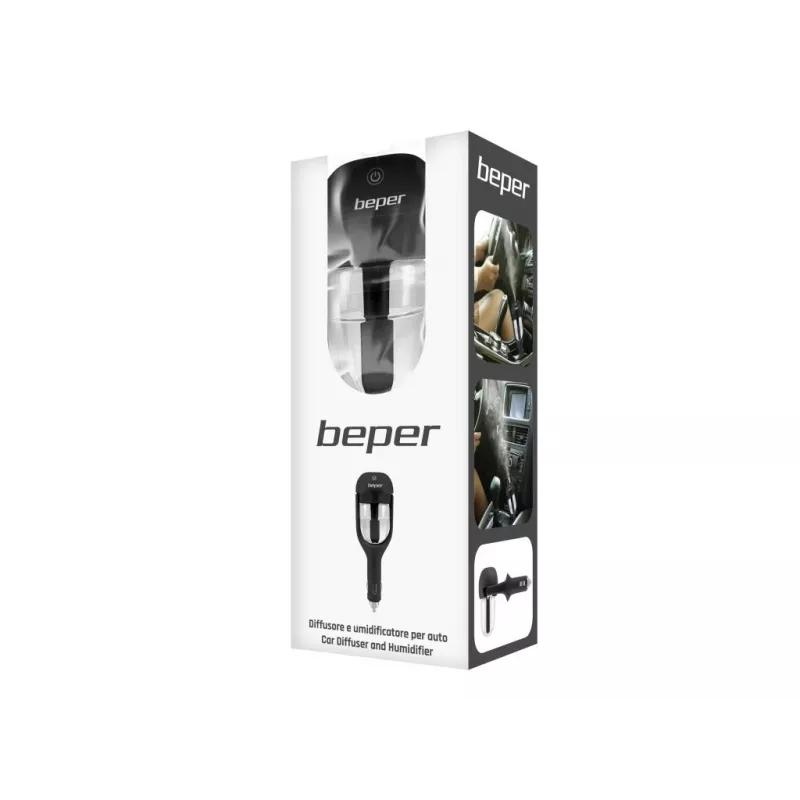 Beper P205DIF100 Difusor de aromas y humidificador para coche, 2 modos de nebulización