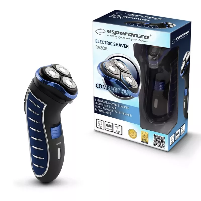Esperanza EBG002B afeitadora eléctrica para hombre negra / azul